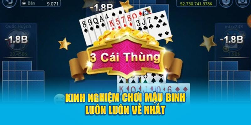 kinh nghiệm chơi mậu binh